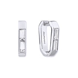 Rue de la Paix Link Grande Silver Earrings