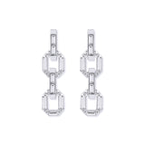 Rue de la Paix Long Link Silver Earrings