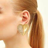 Love Yourself Large Crystal Earrings