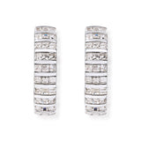 Margarita on the Rocks Silver Large Hoop Earrings