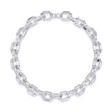Rue de la Paix Link Silver Necklace