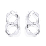 Manhattan Silver Link Duo Earrings