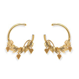 Grape Hoop Earrings