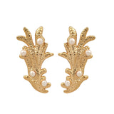 Coral Pearl Earrings