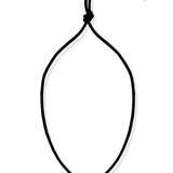 Purple Crystal Charm Leather Necklace