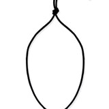Tigereye Oval Charm Leather Necklace