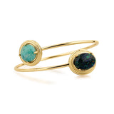 Ares Azurite Amazonite Arm Cuff Bracelet