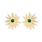 Ninon Mehry Malachite Sun Earrings