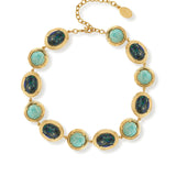 Knidos Amazonite Azurite Necklace