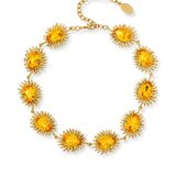 Ninon Sun Yellow Crystal Necklace