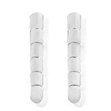 Heracles Silver Long Earrings