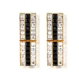 Margarita on the Rocks Black White Duo Earrings