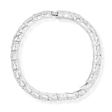 Heracles Crystal Silver Small Necklace