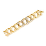 Manhattan Link Center Crystal Bracelet