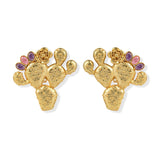 Opuntia Pink Purple Earrings