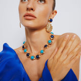 Aphrodite Turquoise Lapis Earrings