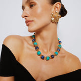 Flora Lapis Turquoise Necklace