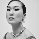 Dome Trois Silver Earrings