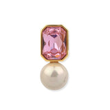 Bodrum Pink and Pearl Single Earring