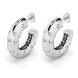 Dream Hoop Earrings in Silver