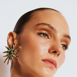 Ninon Mehry Malachite Sun Earrings