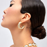 Dream Hoop Earrings in Gold