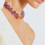 Bodrum Amethyst and Crystal Necklace