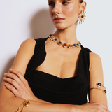 Ares Azurite Amazonite Arm Cuff Bracelet