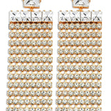 Cher Diamond Crystal Earrings in Gold