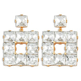 Bianca Diamond Crystal Gold Plated Earrings