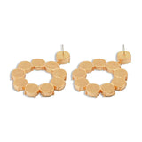 Jerry Diamond Crystal Earrings in Gold