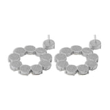 Jerry Diamond Crystal Earrings in Silver