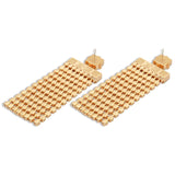 Cher Diamond Crystal Earrings in Gold