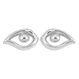 Nazar Small Earrings in Silver