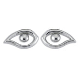Nazar Earrings in Silver