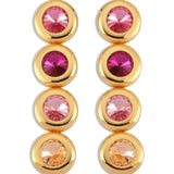 Dome Rose Long Earrings