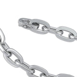 Bosphorus Chain Necklace with Crystals in Silver