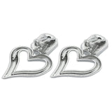 Sevda with Crystal Earrings in Silver