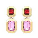 Paris at Night Fuchsia Pink Crystal Earrings