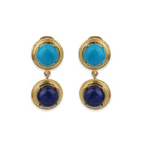 Halicarnassus Turquoise Lapis Earrings