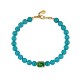 Bodrum Turquoise and Crystal Necklace