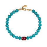 Bodrum Turquoise and Crystal Necklace