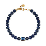 Bodrum Lapis and Crystal Necklace