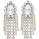Mrs. Burton Diamond Crystal Earrings