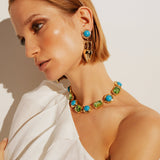 Halicarnassus Turquoise and Green Necklace