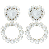 Queen of Hearts Diamond Crystal Earrings