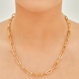 Medium Link Chain Necklace in Gold
