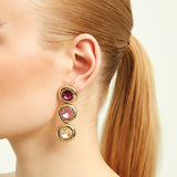 Dome Rose Earrings