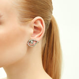 Nazar Small Earrings in Silver