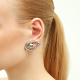 Nazar Earrings in Silver